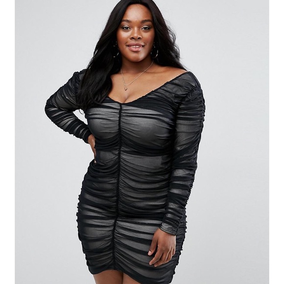 asos mesh bodycon dress ASOS DESIGN mesh bodycon midi dress with floral embroidery in black